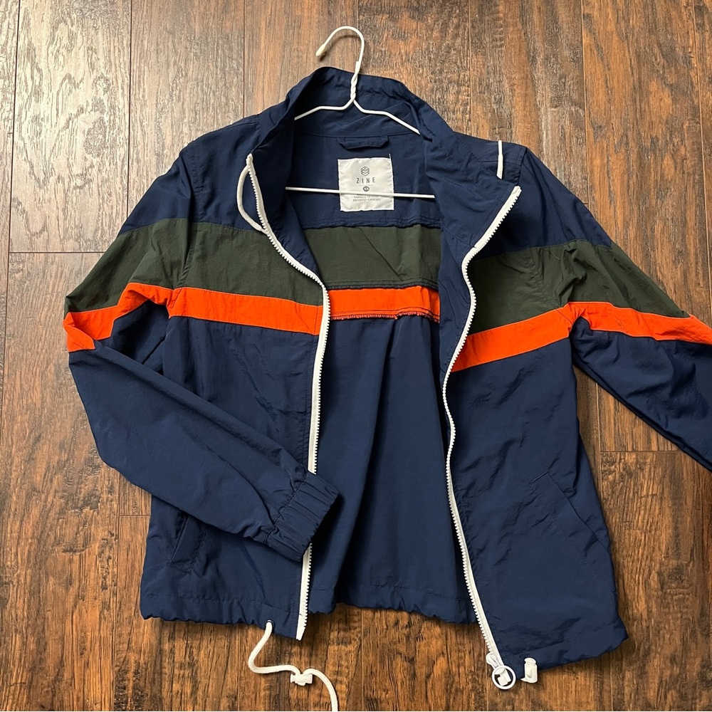 colorblock windbreaker jacket